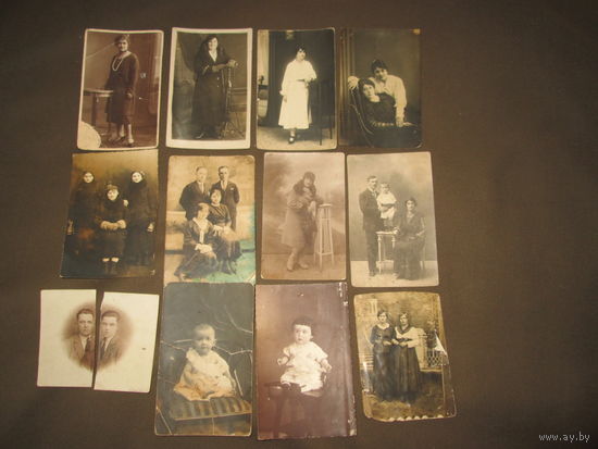 Фотографии до 1917 года 13 шт.С рубля.