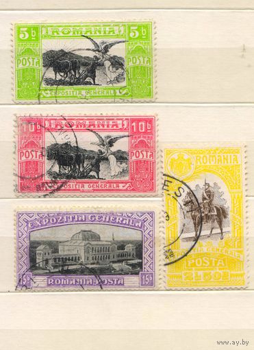 Румыния Кор 1906 Юбилейная выставка в Бухаресте #197-9,206