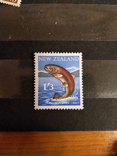 1960 Новая Зеландия фауна рыба чистая без клея без дыр (4-2)