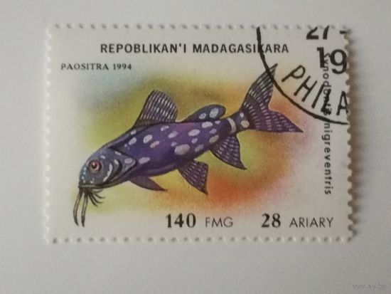 Мадагаскар 1994. Аквариумные рыбки.