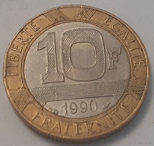 Франция 10 франков, 1990 (3-11-160)