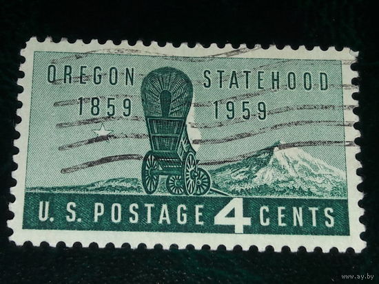 США 1959 год. 100 лет штату Орегон