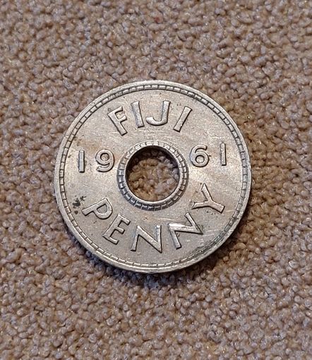 Фиджи 1 пенни, 1961 Еизавета II