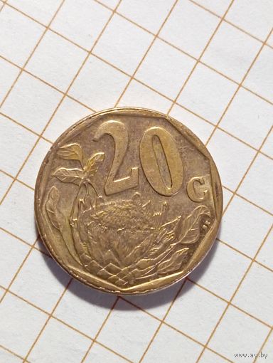 Южная Африка 20 центов 2015 года .