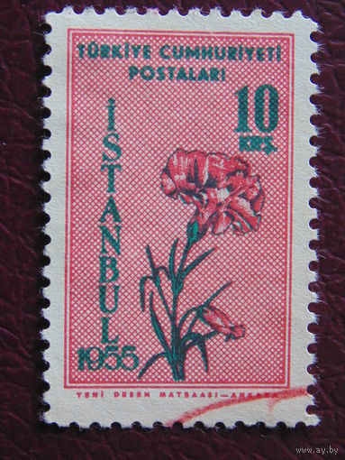 Турция 1955 г. Цветы.