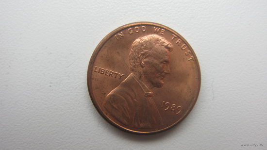 США 1 цент 1989