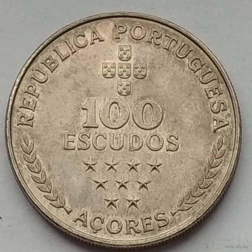 Азорские острова (Автономный регион Португалии, Азоры) 100 эскудо 1980 г.