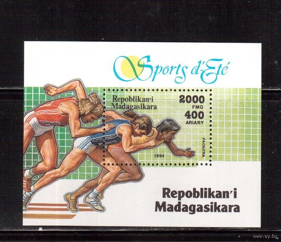 Мадагаскар-1994(Мих. Бл.262) , **, Спорт,