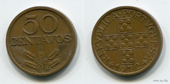 Португалия. 50 сентаво (1972)