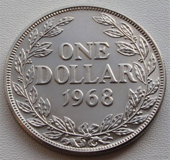 Либерия. 1 доллар 1968 год КМ#18а2  Тираж: 1.000.000 шт
