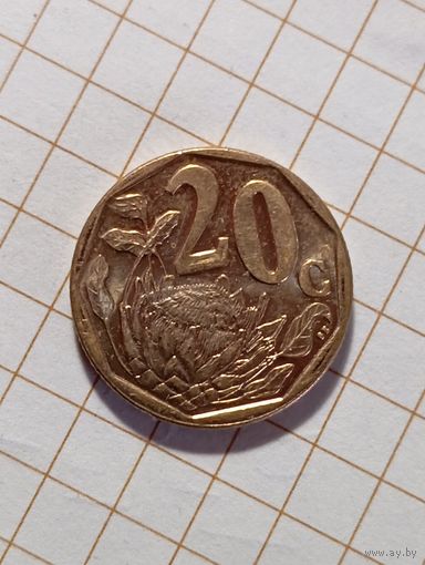 Южная Африка 20 центов 2016 года .