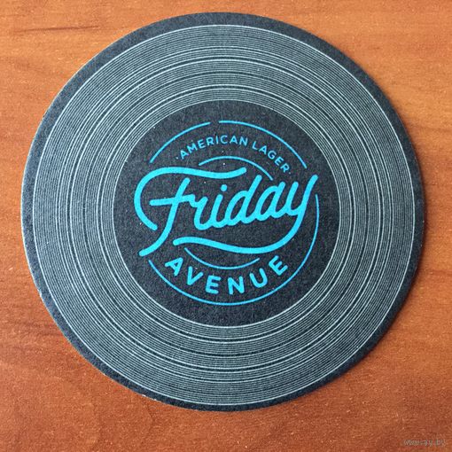 Подставка под пиво American Lager Friday Avenue No 2, диаметр 10 см