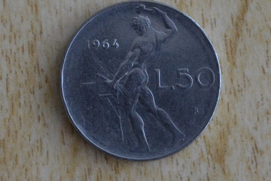 Италия 50 лир 1964