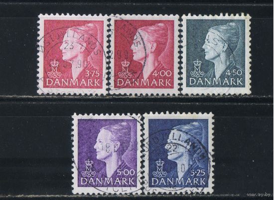 Дания 1997-99 Маргрете II Стандарт #1141,1160-1,1177,1205