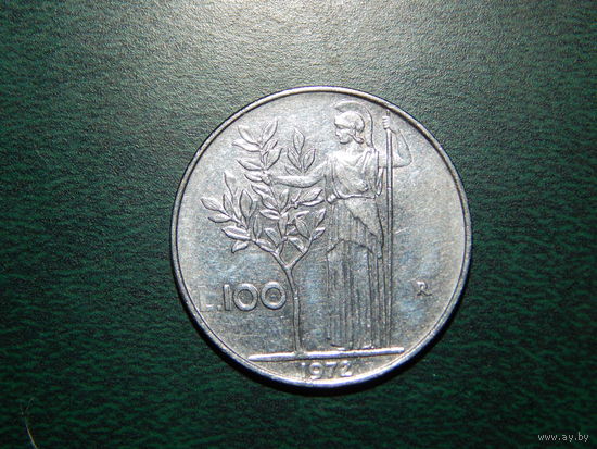Италия 100 лир 1972
