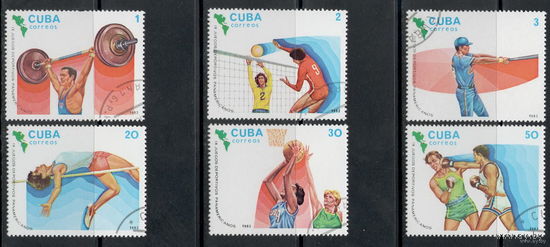 Куба /1983/ Виды Спорта/ Бокс / Волейбол / Баскетбол / 6 Марок
