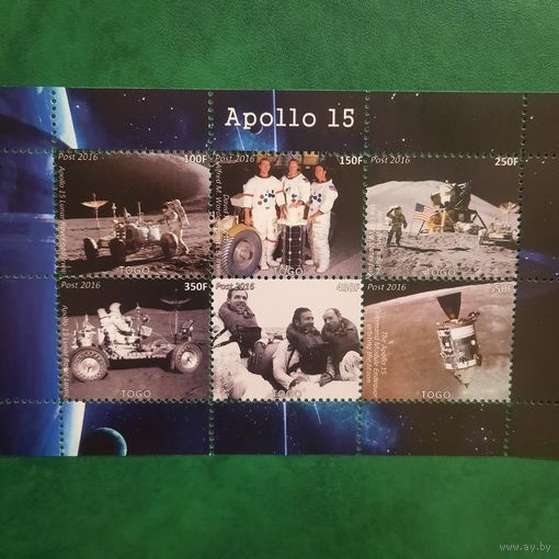 Того 2016. Космическая миссия Аполлон 15. Малый лист
