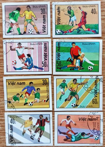 Вьетнам. Футбол, 8 марок без зубцов