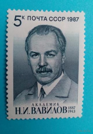 Марки СССР 1987 год. 100-летие Н.Вавилова. 5890. Полная серия из 1 марки.