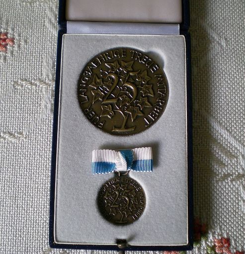 Медаль  25 лет выслуги   Бавария