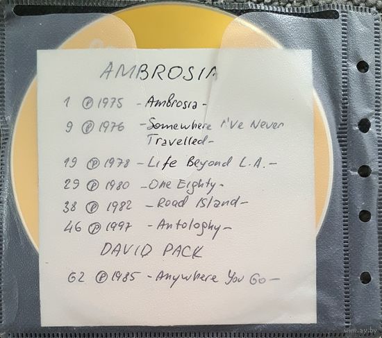 CD MP3 дискография AMBROSIA, EYE 2 EYE, NAUTILUS - 2 CD
