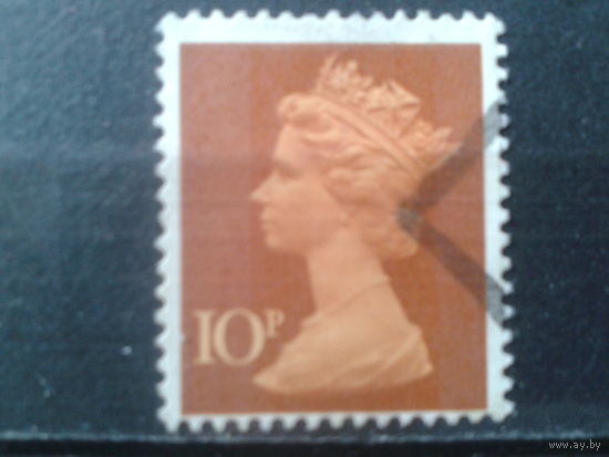 Англия 1971 Королева Елизавета 2  10 пенсов