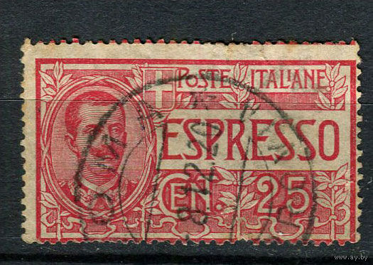 Королевство Италия - 1903 - Марка экспресс-почты - [Mi. 85] - полная серия - 1 марка. Гашеная.  (Лот 18AC)