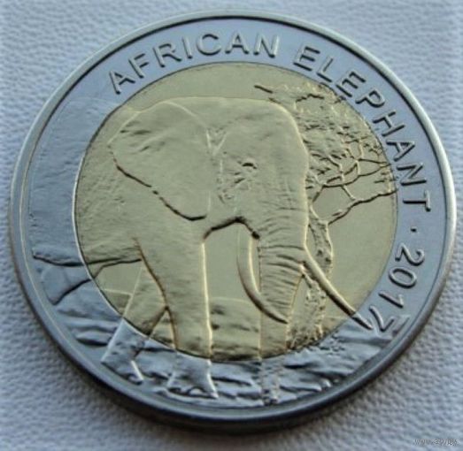 Буркина - Фасо. 50 франков 2017 год UC#103 "Африканский слон"   Тираж: 25.000 шт  Редкая!!!