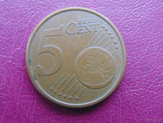 Италия 5 евроцентов 2002г. R