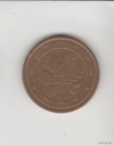 2 евроцента Германия (ФРГ) 2004 J Лот 7198