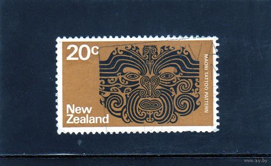 Новая Зеландия. Ми-531.Татуировка племени маори.1974.