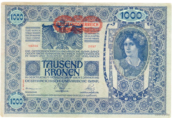 Австрия, 1000 крон, 1919 г.