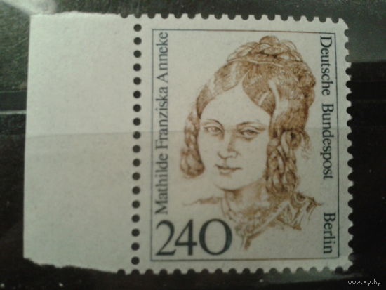 Берлин 1988 Стандарт, известная женщина 18 века Михель-4,0 евро