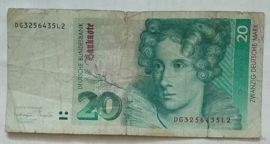 Германия (ФРГ) 20 марок 1993 г.