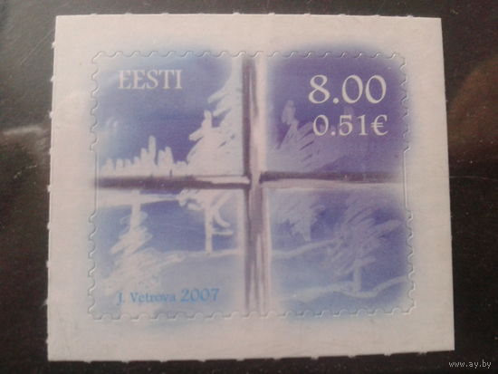 Эстония 2007 Рождество**, самоклейка