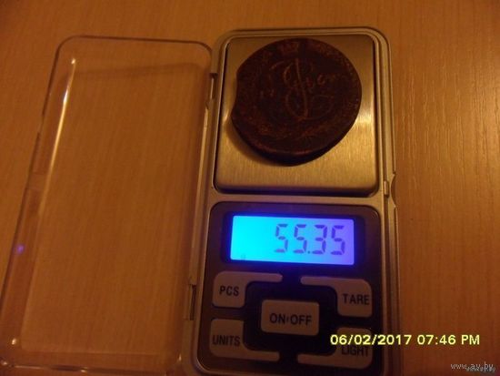 5 копеек 1764 год /тяжаловес/ более 55 гр