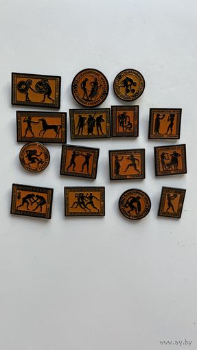 Олимпийские игры Древней Греции (набор 15 значков) c 1 рубля