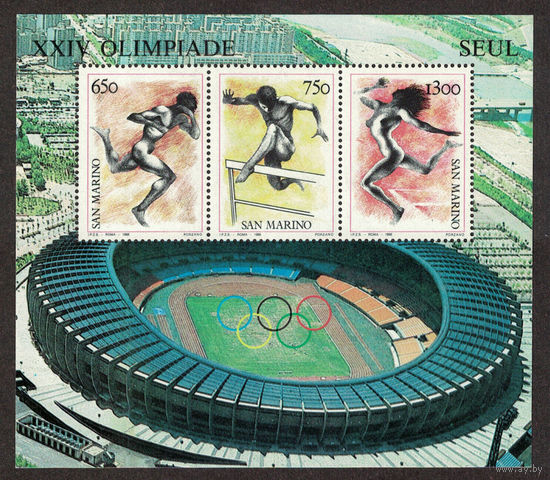 Сан Марино Олимпиада 1988г.