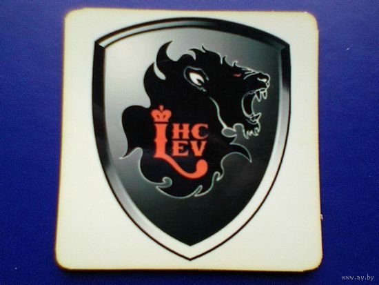 Магнит - Логотип Хоккейный Клуб "ЛЕВ" Попрад - Размер Магнита - 10/10 см.