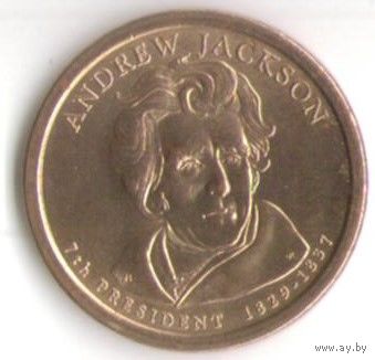 1 доллар США 2008 год 7-й Президент Эндрю Джексон _состояние XF/аUNC