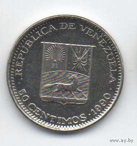 50 сентимо 1990 Венесуэла