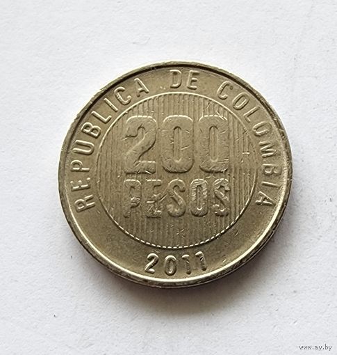 Колумбия 200 песо, 2011