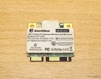 Wi-Fi адаптер AzureWave 150Mbps 802.11b/g/n Mini PCI-Ex (для ноутбука). Модель: RT3090.