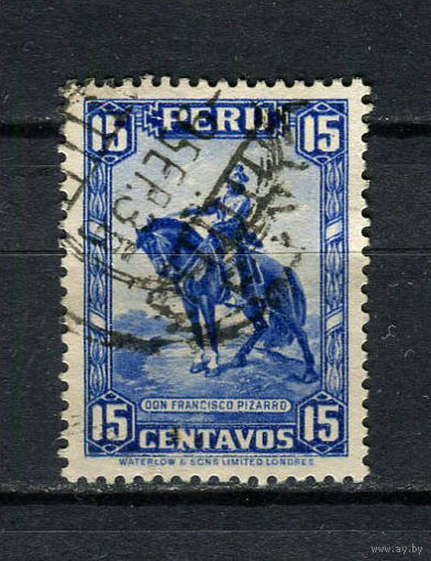 Перу - 1934 - Франсиско Писарро 15С - [Mi.290] - 1 марка. Гашеная.  (Лот 55BZ)