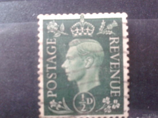Англия 1941 Король Георг 6 1/2 пенни