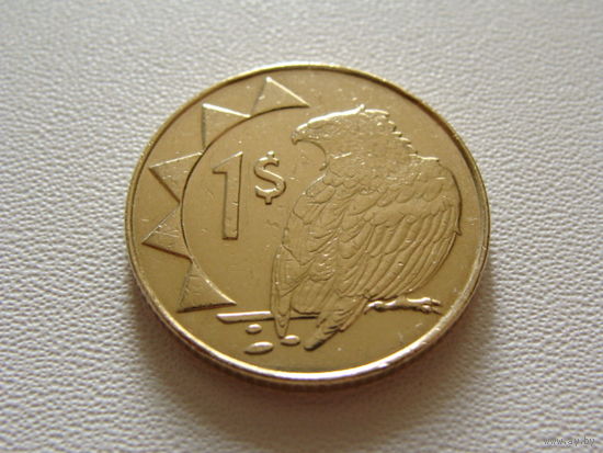 Намибия. 1 доллар 1998 год  КМ#4  "Орел-скоморох, Птица"