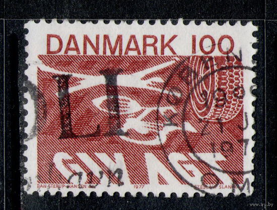 Марка Дания 1977