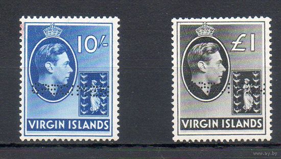 Стандартный выпуск Вирджинские острова (Великобритания) 1938 год 2 марки