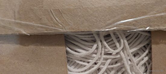 Шнур эластичный Резинка шляпная 3 мм белого  цвета