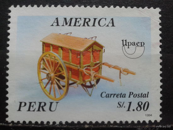 Перу, 1995. Почтовая карета, Mi-3,00 евро гаш.